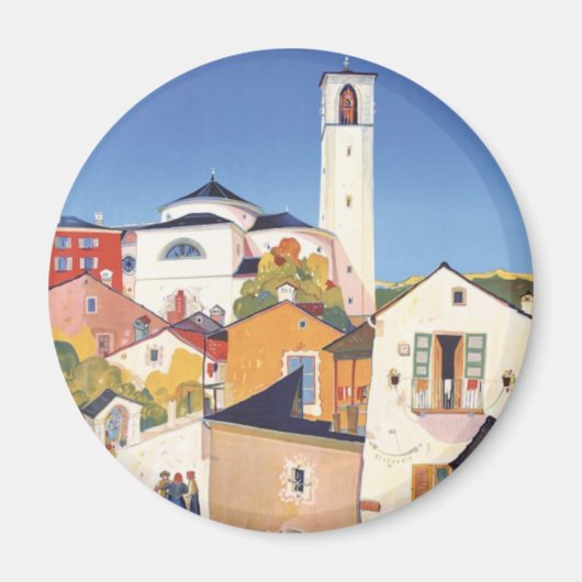 ヴィンテージティチーノテッシンカントンスイス マグネット (正面)