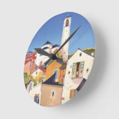 ヴィンテージティチーノテッシンカントンスイス ラウンド壁時計 (傾斜)