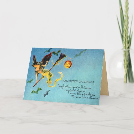 ヴィンテージティップ飛んでいるシーウィッチカード カード (正面)