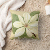 ヴィンテージティファニーアンブレラマグノリアフラワー勉強 クッション (ブランケット)