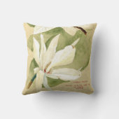 ヴィンテージティファニーアンブレラマグノリアフラワー勉強 クッション (裏面)