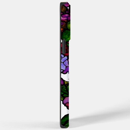 ヴィンテージティファニーステンドグラスパープルバラ Case-Mate iPhoneケース (裏面 / 右)