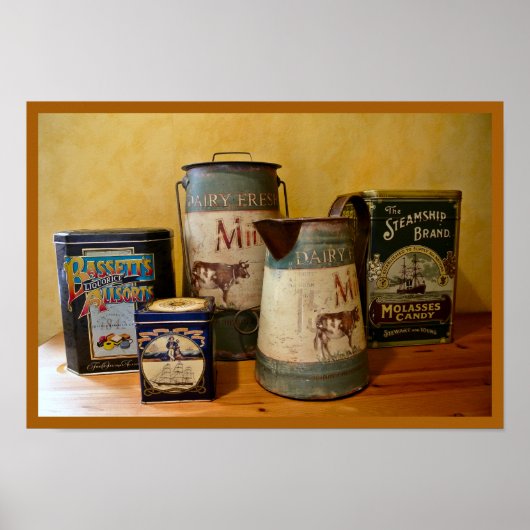 ヴィンテージティンスとジャグ ポスター (正面)