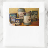 ヴィンテージティンスとジャグ 長方形シール (バッグ)