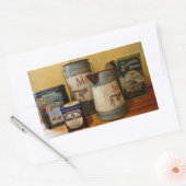 ヴィンテージティンスとジャグ 長方形シール (封筒)