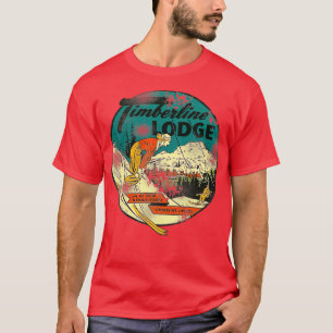 ヴィンテージティンバーラインロッジマウントフード Tシャツ
