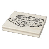 ヴィンテージティーカップとソーサーゴムアートスタンプ ラバースタンプ (スタンプ)