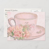 ヴィンテージティーカップサンキュー ポストカード (正面/裏面)