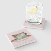 ヴィンテージティーカップストーンコースター ストーンコースター (横)