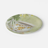 ヴィンテージティーカップセットデイジー ペーパープレート (アングル)