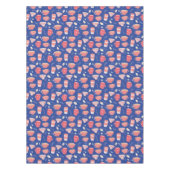 ヴィンテージティーカップティーポットパターン テーブルクロス (正面)