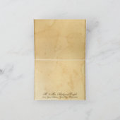 ヴィンテージティーステンドパーチメントアートサンキューノート サンキューカード (内部)