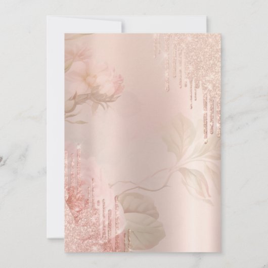 ヴィンテージティーセットフローラ退職 招待状 (裏面)