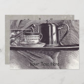 ヴィンテージティートレイ 招待状 (正面/裏面)