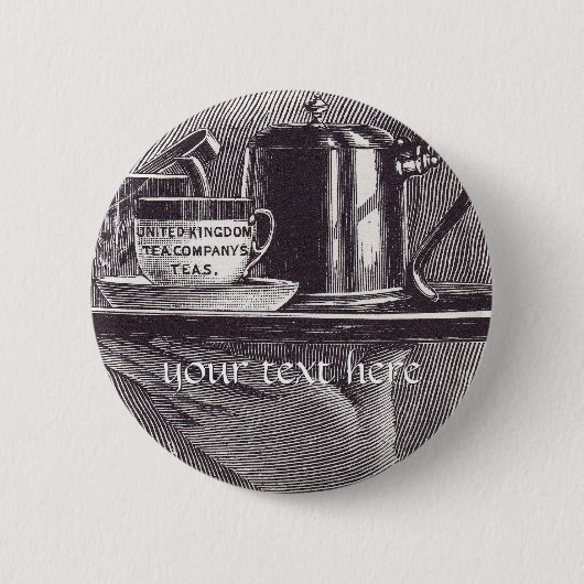 ヴィンテージティートレイ 缶バッジ (正面)