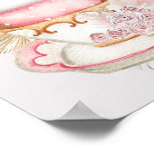 ヴィンテージティーパーティーウェルカムサイン ポスター (角)