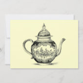 ヴィンテージティーパーティーテンプレート招待状 招待状 (裏面)
