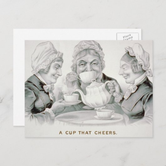 ヴィンテージティーパーティーフレンズ、応援 ポストカード (正面/裏面)