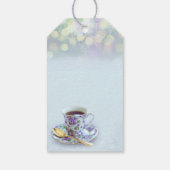 ヴィンテージティーパーティーブライダルシャワーアクア ギフトタグ (裏面)