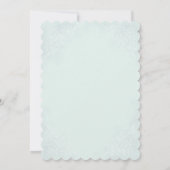 ヴィンテージティーパーティーブライダルシャワーグリーン 招待状 (裏面)