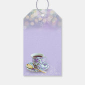 ヴィンテージティーパーティーブライダルシャワーラベンダー ギフトタグ (裏面)