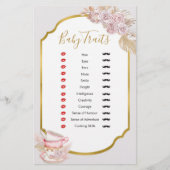 ヴィンテージティーパーティーベビートレイトゲームシャワー (正面)