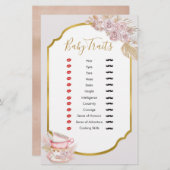 ヴィンテージティーパーティーベビートレイトゲームシャワー (正面/裏面)