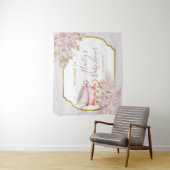 ヴィンテージティーパーティー赤ちゃんシャワー背景 タペストリー (インサイチュ)