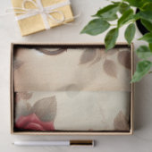 ヴィンテージティーポットとレッドローズフローラティーパーティー 薄葉紙 (ギフト)