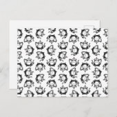 ヴィンテージティーポットアンティークティーポットカスタムBGカラー ポストカード (正面/裏面)