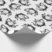 ヴィンテージティーポットアンティークティーポットカスタムBGカラー ラッピングペーパー (角)