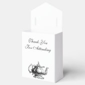 ヴィンテージティーポットカスタム結婚式の好意抱き枕 フェイバーボックス (オープン)