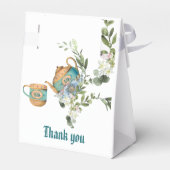 ヴィンテージティーポットフローラアフタヌーンティーバースデーパーティー フェイバーボックス (裏面サイド)