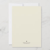 ヴィンテージティーポットベビーガールシャワー招待状 招待状 (裏面)