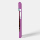 ヴィンテージティーポット花オーキッドパープル、名前、 Case-Mate iPhoneケース (裏面 / 左)