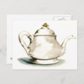 ヴィンテージティーポット ポストカード (正面/裏面)