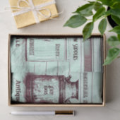 ヴィンテージティール(緑がかった色)グリーン素朴エフエマジャグス 薄葉紙 (ギフト)