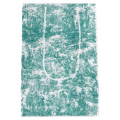 ヴィンテージティール（緑がかった色）ターコイズドジョイ ミディアムペーパーバッグ (裏面)