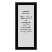 ヴィンテージティール(緑がかった色)ピーコックフェザー ラックカード (裏面)