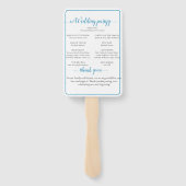 ヴィンテージティール（緑がかった色）ブルー独身のシーシェ結婚ル ハンドファン (裏面)