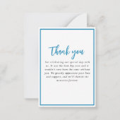 ヴィンテージティール(緑がかった色)ブ独身のルーシ結婚ェルのノート ノートカード (裏面)