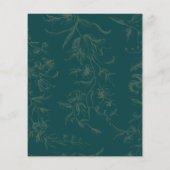 ヴィンテージティール（緑がかった色）金ゴールド結婚ズ (裏面)