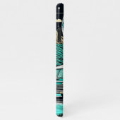 ヴィンテージティール（緑がかった色）RVカンパーインザマウンテンズ iPhoneケース (右側)