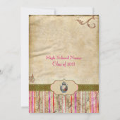 ヴィンテージティー卒業招待状 招待状 (裏面)