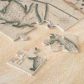 ヴィンテージテキサス州の地図(1835) ジグソーパズル (側面)