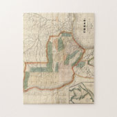 ヴィンテージテキサス州の地図(1835) ジグソーパズル (縦)