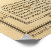 ヴィンテージテキサス州の地図(1847) ポスター (角)