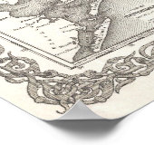 ヴィンテージテキサス州の地図(1855) ポスター (角)