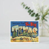 ヴィンテージテキサス州はがき ポストカード (スタンド正面)