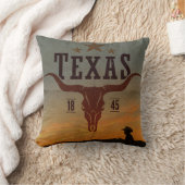 ヴィンテージテキサス州カウボーイ装飾用クッション クッション (ブランケット)